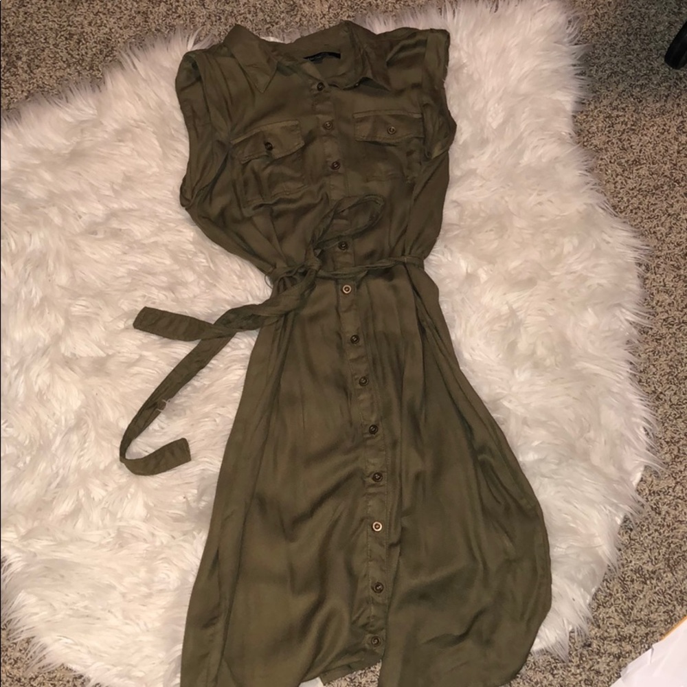 Army green dress